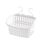 Panier suspendu en plastique avec crochet, pour rangement de cuisine, étagère de drainage, organisateur de salle de bain, petit gris, petit beige, grand gris, grand beige