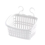 Panier suspendu en plastique avec crochet, pour rangement de cuisine, étagère de drainage, organisateur de salle de bain, petit gris, petit beige, grand gris, grand beige