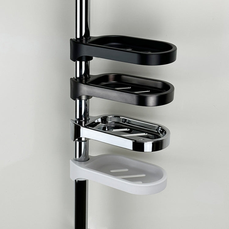 Support de Douche Mural pour Savon, Organisateur de Drainage de Laboratoire, Brillant, Noir Mat, Blanc Mat, Gris Brossé