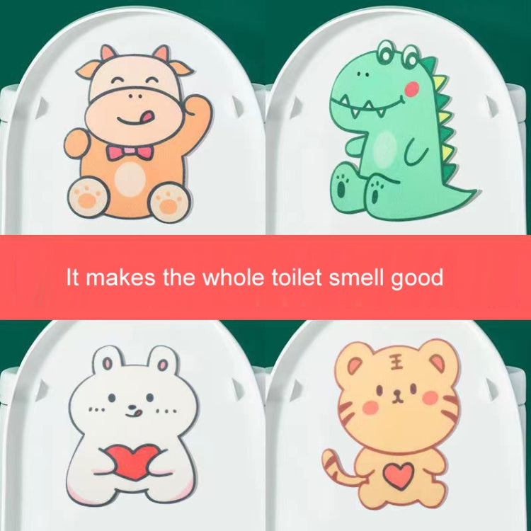 4 autocollants désodorisants de toilette de salle de bain en feutre, motifs de dessins animés mignons, aromathérapie, autocollants décoratifs muraux, 22x18cm