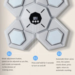 Machine de boxe musicale Bluetooth avec compteur Équipement de fitness rechargeable, Sans gants Rose Bleu, Avec gants adultes Rose Bleu, Avec gants enfants Rose Bleu, Avec gants adultes & enfants Rose Bleu, Sans gants Bleu, Avec gants adultes Bleu