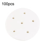 100 pcs Papier Vapeur Rond Jetable Antiadhésif Qualité Alimentaire Perforé pour Cuisson à la Vapeur, 7,6 cm