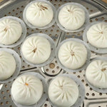 100 pcs Papier Vapeur Rond Jetable Antiadhésif Qualité Alimentaire Perforé pour Cuisson à la Vapeur, 7,6 cm