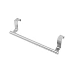 Porte-serviettes de porte en acier inoxydable sans perçage, support de torchons pour porte d'armoire, 23,5 cm argent, 23,5 cm noir, 36,5 cm argent, 36,5 cm noir, 36,5 cm blanc