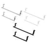 Porte-serviettes de porte en acier inoxydable sans perçage, support de torchons pour porte d'armoire, 23,5 cm argent, 23,5 cm noir, 36,5 cm argent, 36,5 cm noir, 36,5 cm blanc