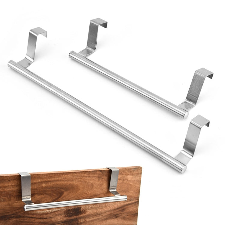 Porte-serviettes de porte en acier inoxydable sans perçage, support de torchons pour porte d'armoire, 23,5 cm argent, 23,5 cm noir, 36,5 cm argent, 36,5 cm noir, 36,5 cm blanc