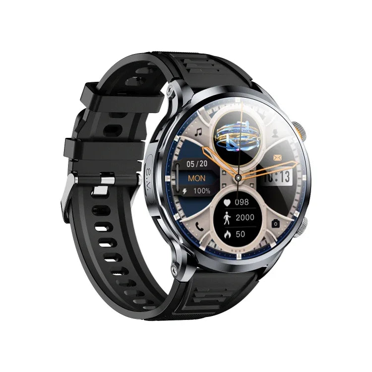 H18 Montre connectée ultra-mince à écran rond 1,95 pouces, téléphone enfichable, 32 Go