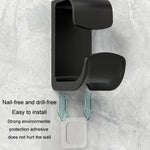 2 étagères de salle de bain sans perforation, crochet de lavabo, support de rangement mural de cuisine