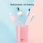 Nettoyant Visage Moussant Tasse à Bulles Voyage Portable Bouteille Moussante Manuelle, Petit Violet, Petit Transparent, Petit Rose, Grand Violet, Grand Transparent, Grand Rose