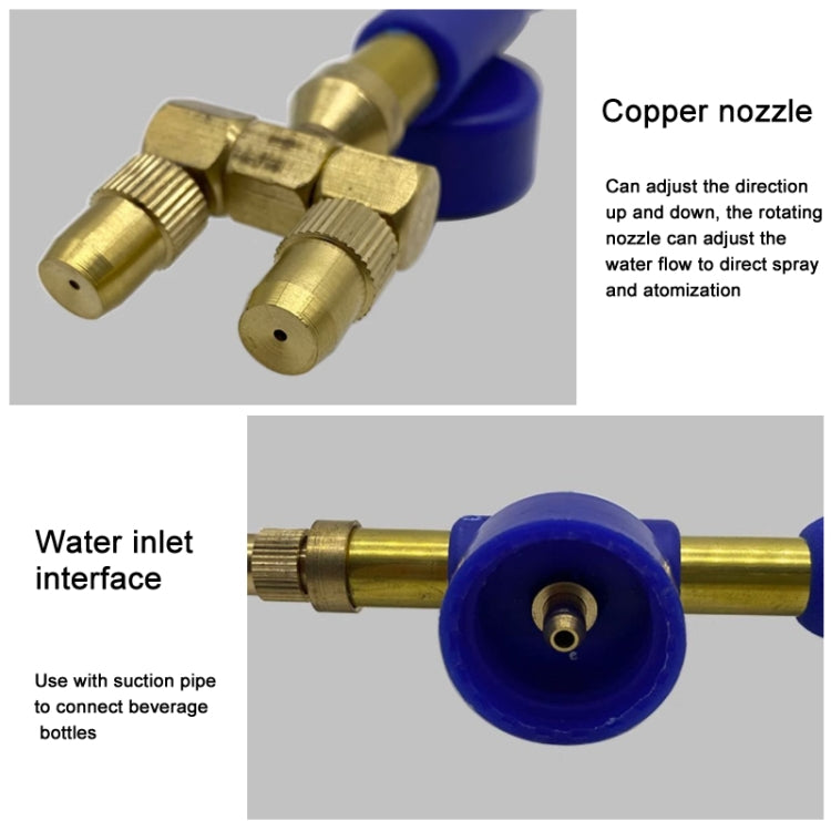 Pulvérisateur Manuel Réciproque Pousser-Tirer Réglable pour la Plupart des Bouteilles, Tête Simple, Tête Double