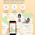 Montre connectée 4G pour enfants K26H avec écran tactile de 1,83 pouce, caméra frontale, fonction SOS et géolocalisation GPS.