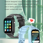 Montre connectée 4G pour enfants K26H avec écran tactile de 1,83 pouce, caméra frontale, fonction SOS et géolocalisation GPS.