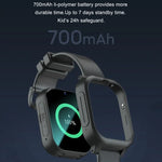 Montre connectée 4G pour enfants K26H avec écran tactile de 1,83 pouce, caméra frontale, fonction SOS et géolocalisation GPS.