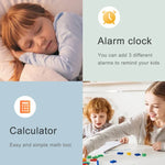 Montre connectée 4G pour enfants K26H avec écran tactile de 1,83 pouce, caméra frontale, fonction SOS et géolocalisation GPS.