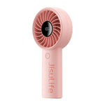 JisuLife Life4 Ventilateur portable à main rechargeable, 3600mAh gris, 3600mAh noir, 3600mAh rose, 5000mAh gris, 5000mAh noir, 5000mAh rose
