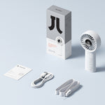 JisuLife Life4 Ventilateur portable à main rechargeable, 3600mAh gris, 3600mAh noir, 3600mAh rose, 5000mAh gris, 5000mAh noir, 5000mAh rose