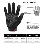 Gants de moto tout-terrain antidérapants à écran tactile et protection solaire, Tailles M, L, XL, XXL