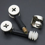 3 In 1 Screw Connector Furniture Link Fixer Closet Eccentric Wheel Nut Connection Fastener, 10pcs 40mm, 10pcs 35mm