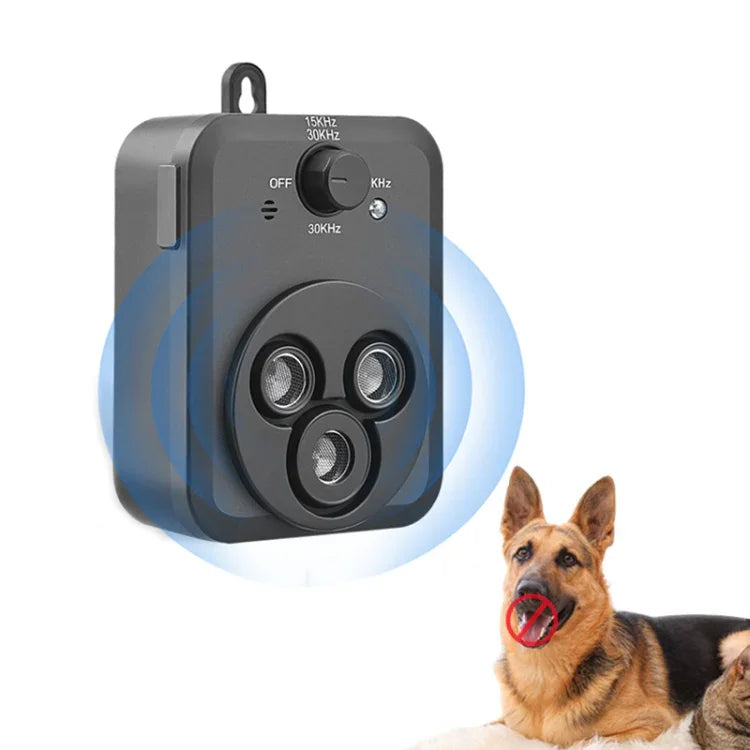 Répulsif à chiens automatique et silencieux à ultrasons pour extérieur
