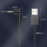 Câble de charge USB vers DC JINGHUA U550C pour petit appareil, 3.5mm, 5.5mm