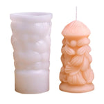 Moule en silicone DIY pour ornements de bougies d'aromathérapie de sapin de Noël, C1 ZL-268-1, C1 ZL-268-2, C1 ZL-268-3, D1 ZL-269-1, D2 ZL-269-2, D3 ZL-269-3, D4 ZL-269-4