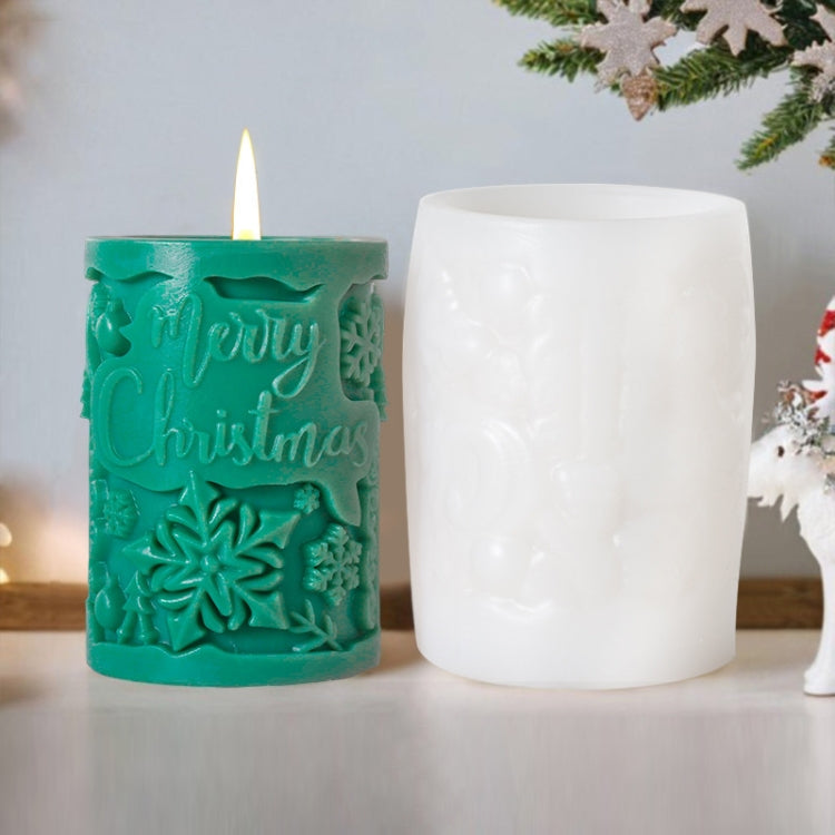 Moule en silicone DIY pour bougies d'aromathérapie de Noël en forme de cylindre, ZL-845, ZL-846, ZL-849, ZL-850