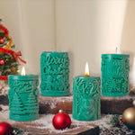 Moule en silicone DIY pour bougies d'aromathérapie de Noël en forme de cylindre, ZL-845, ZL-846, ZL-849, ZL-850
