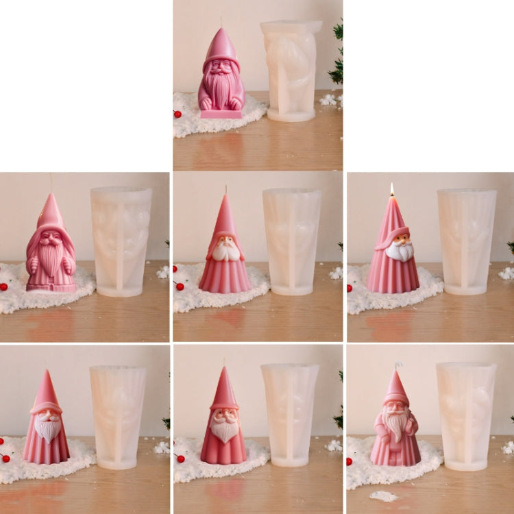 Moule en silicone DIY bougie d'aromathérapie Père Noël, A ZL-79, B ZL-80, C ZL-81, D ZL-82, E ZL-83, F ZL-84, G ZL-85