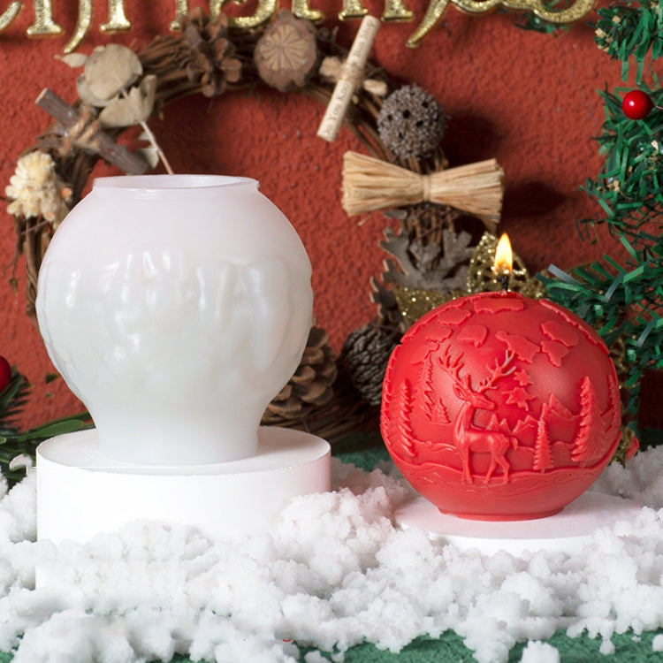 Moule DIY Bougie Parfumée Renne Boule de Noël, A ZL-73, C ZL-75, D ZL-76, F ZL-78