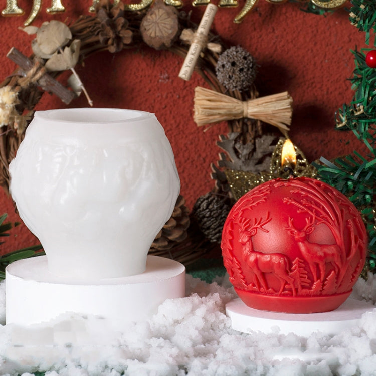 Moule DIY Bougie Parfumée Renne Boule de Noël, A ZL-73, C ZL-75, D ZL-76, F ZL-78