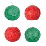 Moule DIY Bougie Parfumée Renne Boule de Noël, A ZL-73, C ZL-75, D ZL-76, F ZL-78
