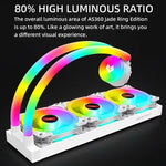 Refroidisseur d'ordinateur COOLMOON AS360 Magic Diamond Edition ARGB Refroidissement par eau Lumière Radiateur CPU intégré, AS360