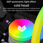 Refroidisseur d'ordinateur COOLMOON AS360 Magic Diamond Edition ARGB Refroidissement par eau Lumière Radiateur CPU intégré, AS360