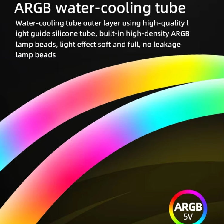 Refroidisseur d'ordinateur COOLMOON AS360 Magic Diamond Edition ARGB Refroidissement par eau Lumière Radiateur CPU intégré, AS360