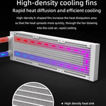Refroidisseur d'ordinateur COOLMOON AS360 Magic Diamond Edition ARGB Refroidissement par eau Lumière Radiateur CPU intégré, AS360