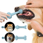 Lot de 2 brosses à dents en silicone pour chats et chiens, outil de soin bucco-dentaire pour animaux de compagnie