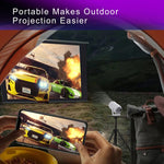 Projecteur intelligent portable HY400 système Android 12.0, prise US, prise EU, prise UK, prise AU