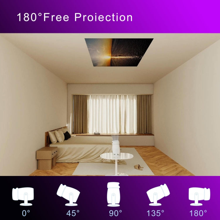Projecteur intelligent portable HY400 système Android 12.0, prise US, prise EU, prise UK, prise AU