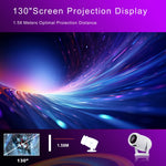 Projecteur intelligent portable HY400 système Android 12.0, prise US, prise EU, prise UK, prise AU