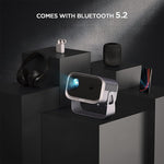 Mini projecteur portable cinéma maison intelligent, version Android 4K HD, version miroir pour téléphone mobile