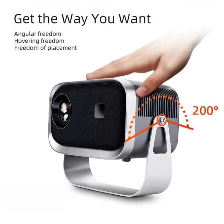 Mini projecteur portable cinéma maison intelligent, version Android 4K HD, version miroir pour téléphone mobile