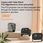 Mini projecteur portable cinéma maison intelligent, version Android 4K HD, version miroir pour téléphone mobile