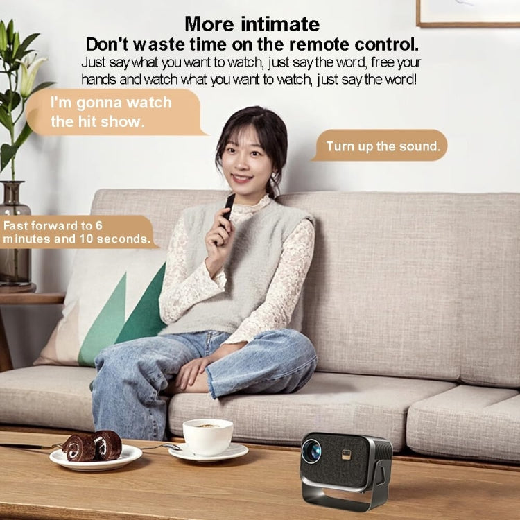 Mini projecteur portable cinéma maison intelligent, version Android 4K HD, version miroir pour téléphone mobile