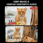 Écran 2,4 pouces Zoom 5X Appareil de Vision Nocturne Infrarouge HD 1080P Jumelles, D18