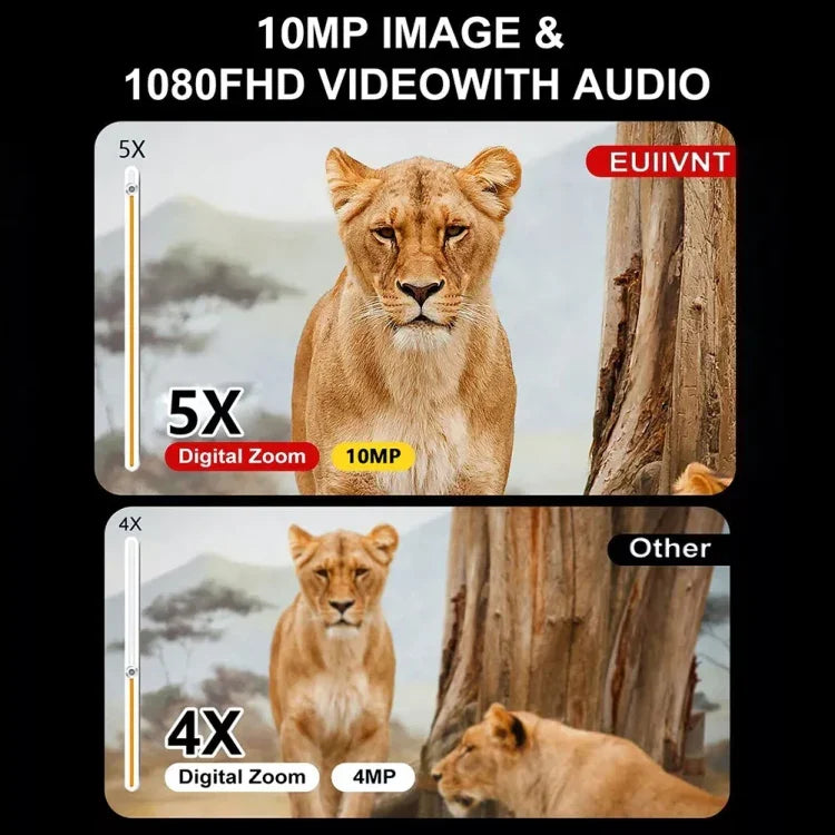 Écran 2,4 pouces Zoom 5X Appareil de Vision Nocturne Infrarouge HD 1080P Jumelles, D18