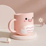 Tasse à eau Mug à brosser les dents Bébé Maison Mignon Dessin Animé Anti-chute Tasse Dinosaure Écologique