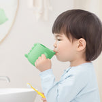 Tasse à eau Mug à brosser les dents Bébé Maison Mignon Dessin Animé Anti-chute Tasse Dinosaure Écologique