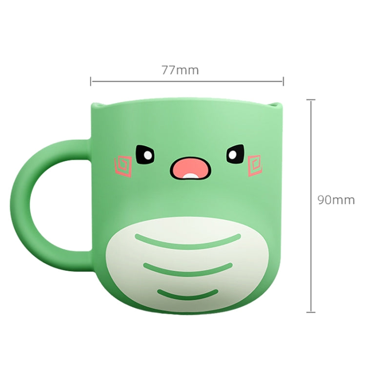 Tasse à eau Mug à brosser les dents Bébé Maison Mignon Dessin Animé Anti-chute Tasse Dinosaure Écologique
