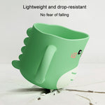 Tasse à eau Mug à brosser les dents Bébé Maison Mignon Dessin Animé Anti-chute Tasse Dinosaure Écologique
