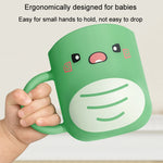 Tasse à eau Mug à brosser les dents Bébé Maison Mignon Dessin Animé Anti-chute Tasse Dinosaure Écologique
